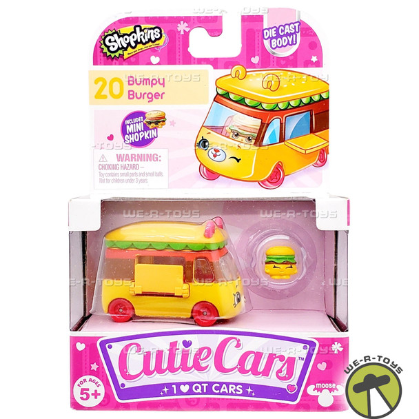 Shopkins Cutie Cars 20 Bumpy Burger with Mini Shopkin Exclusive 56597
