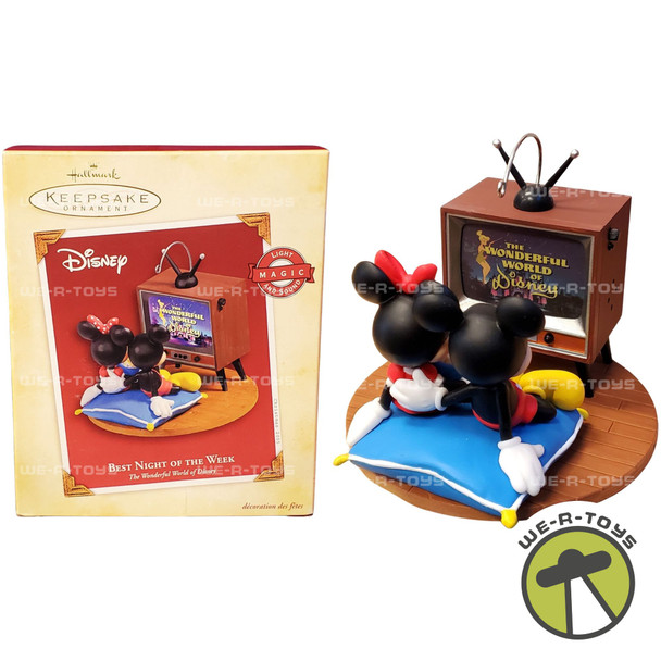 Disney Best Night of The Week 2005 Hallmark Ornament Mickey and Minnie Mouse