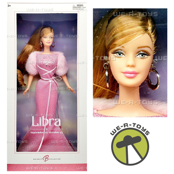 Libra Barbie Doll The Zodiac Collection Pink Label 2004 Mattel C3824