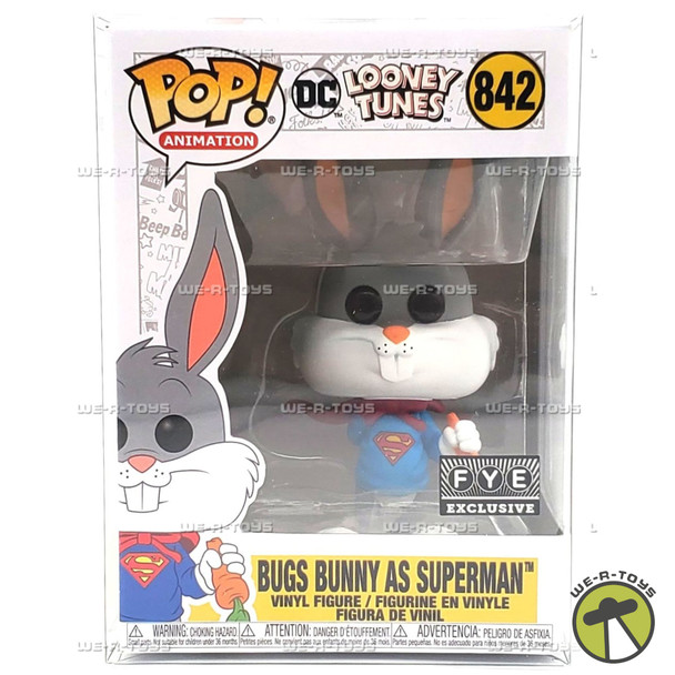 Funko Pop! Animation DC Looney Tunes Bugs Bunny as Superman FYE Exclusive #842