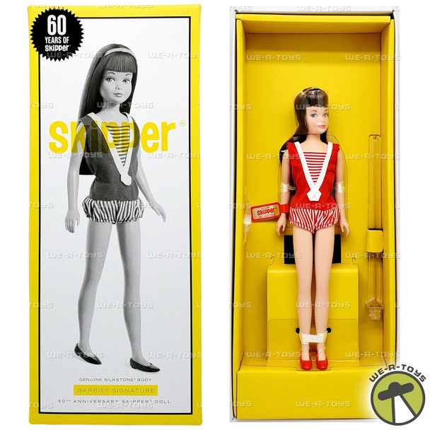 Barbie Signature Gold Label 60th Anniversary Skipper Doll Mattel HRM86