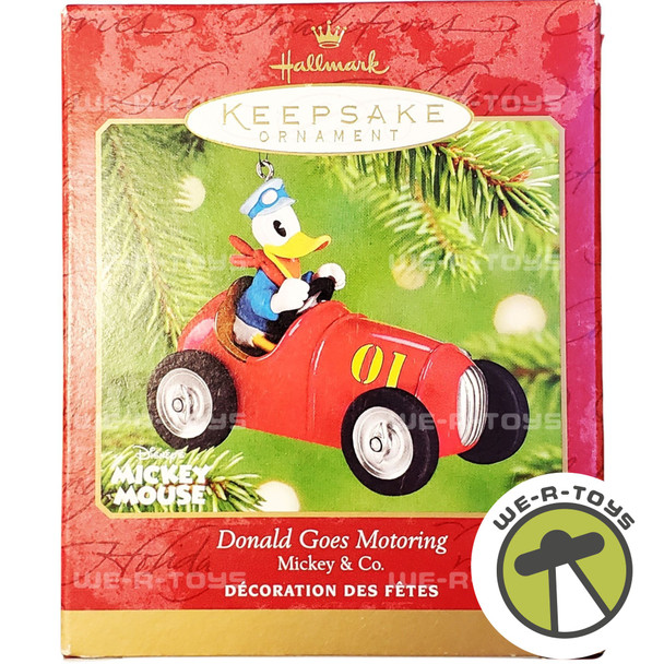 Donald Goes Motoring Ornament Mickey & Co. Hallmark Keepsake 2001