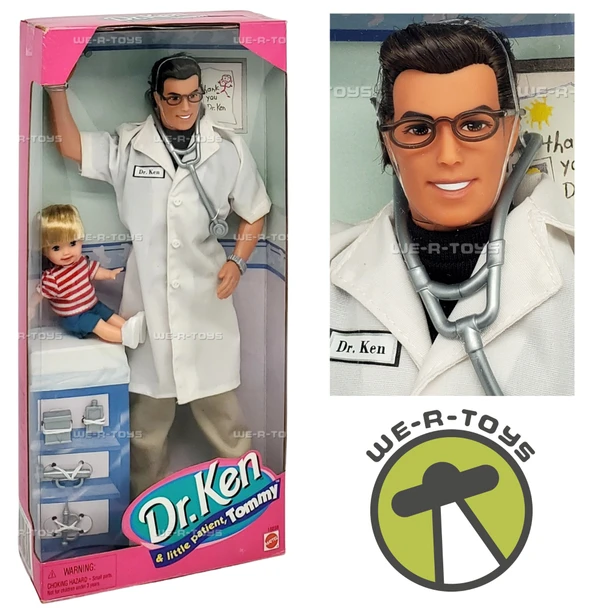 Barbie Dr. Ken & Little Patient Tommy Doll Set 1997 Mattel #18898