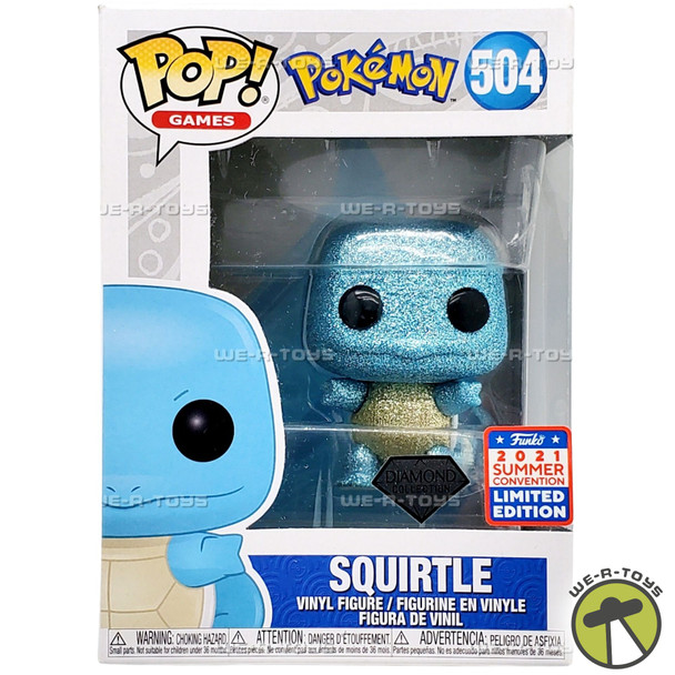 Funko POP Games Pokemon Squirtle 504 Diamond Collection Vinyl Figure
