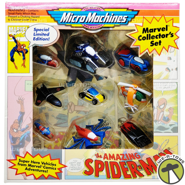 Micro Machines X-Men & The Amazing Spider-Man Marvel Collector's Vehicle Set