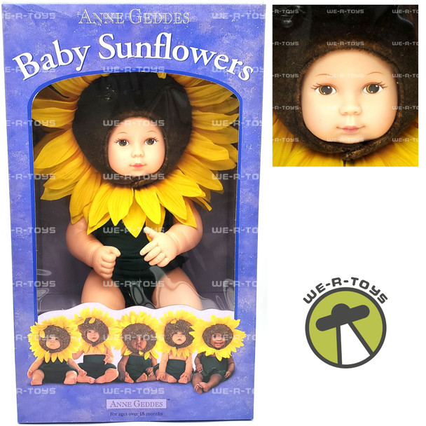 Anne Geddes Baby Sunflowers Doll 1999 Unimax Toys Limited #526581