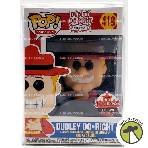 Funko Pop Animation Dudley Do-Right of the Mounties Fan Expo Exclusive 419