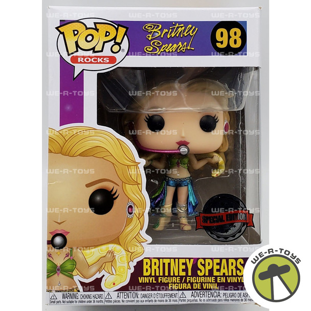 Funko POP Rocks Britney Spears Slave 4U Vinyl Figure Special Edition #98