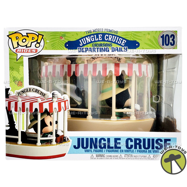 Funko POP Rides Jungle Cruise Skipper Mickey with Boat 103 Vinyl Figure