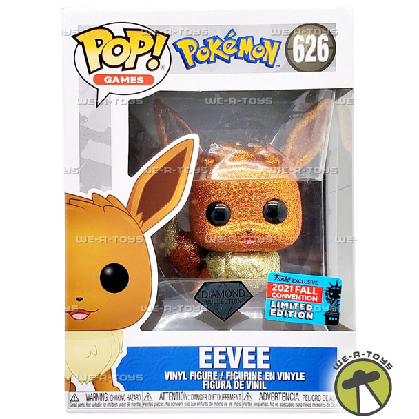Funko POP Animation Pokemon Eevee 626 Diamond Collection Vinyl Figure