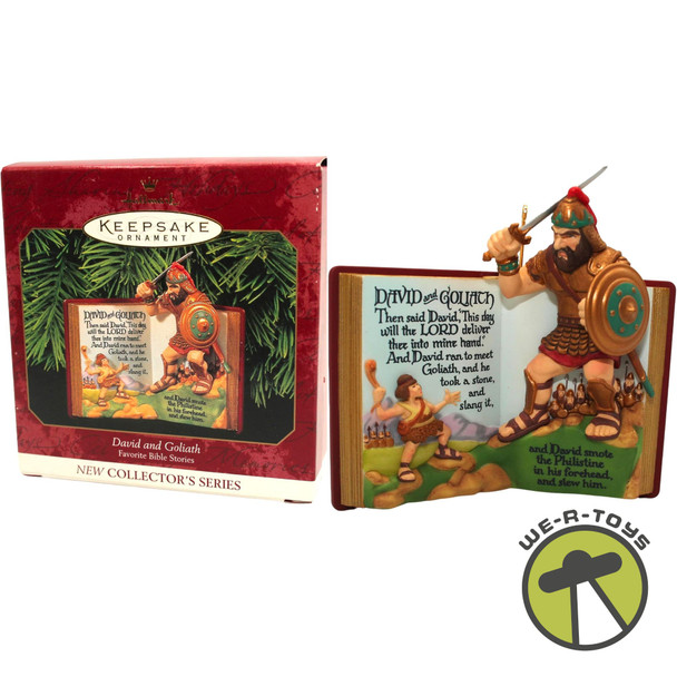 David and Goliath Ornament Favorite Bible Stories Series Hallmark Keepsake 1999