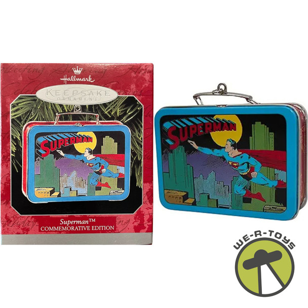 Superman Tin Lunchbox Ornament Commemorative Edition Hallmark Keepsake 1998