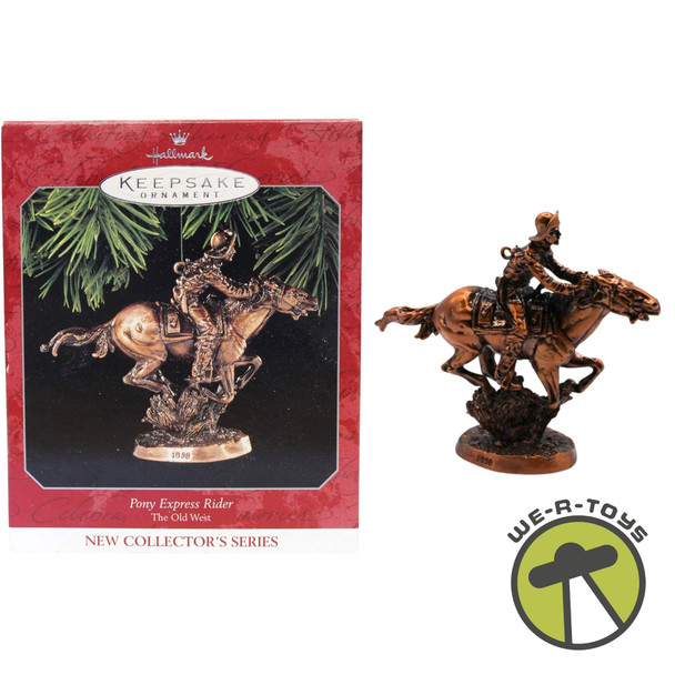 Pony Express Rider Ornament the Old West Collector's Series Hallmark 1998