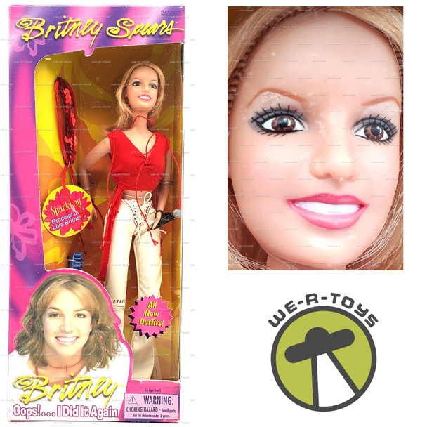 Britney Spears Oops I Did It Again Doll w/ Sparkling Bracelet 2000 PlayAlong