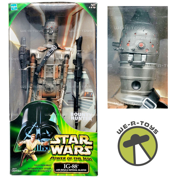 Star Wars Power of the Jedi IG-88 Bounty Hunter Action Figure 2000 Hasbro