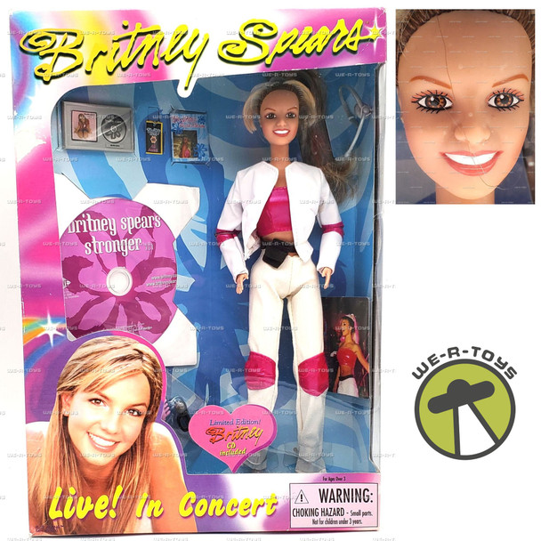 Britney Spears Live in Concert Doll w/ Limited Edition CD 1999 PlayAlong #90000