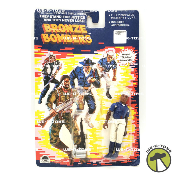 Olmec Toys Bronze Bombers Wayne "Golden" Alexander 1988 #2000-01