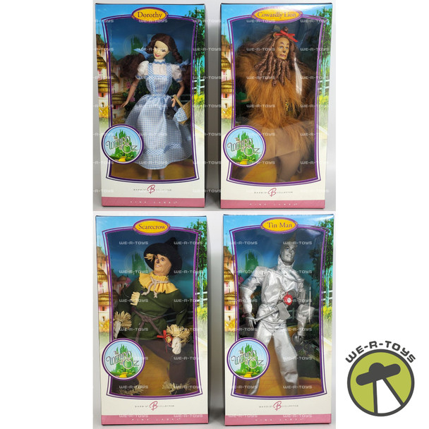Barbie The Wizard of Oz Lot of 4 Dolls Dorothy, Lion, Scarecrow and Tin Man