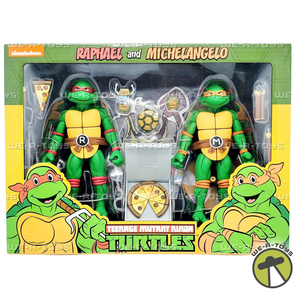 NECA Teenage Mutant Ninja Turtles Raphael and Michelangelo Figure Set 54103