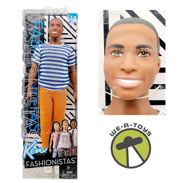 Barbie Ken Fashionistas Doll 18 Super Stripes 2017 Mattel FNT86