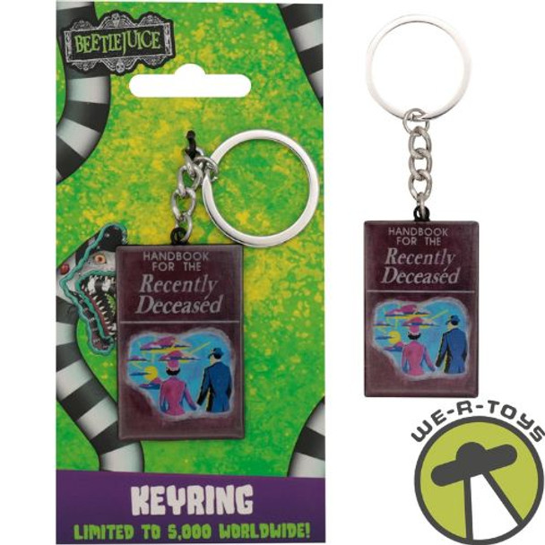 Beetlejuice Handbook of the Recently Deceased Keyring 2025