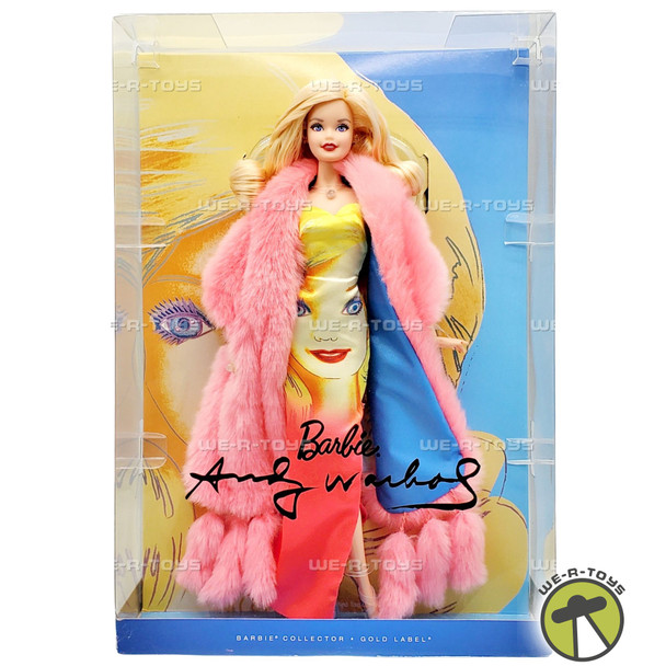 Andy Warhol Barbie Doll Gold Label 2016 Mattel DWF57