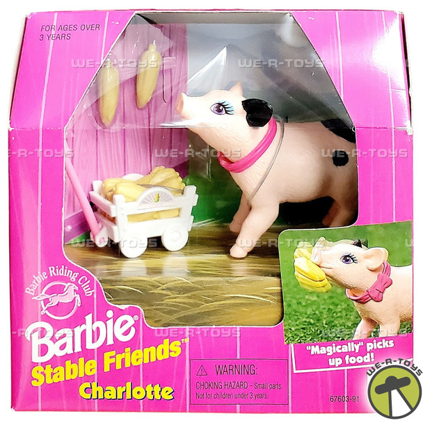 Barbie Stable Friends Charlotte Pig 1997 Mattel 67603