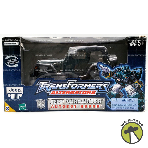 Transformers Alternators Jeep Wrangler Autobot Hound Figure 2003 Hasbro #81303