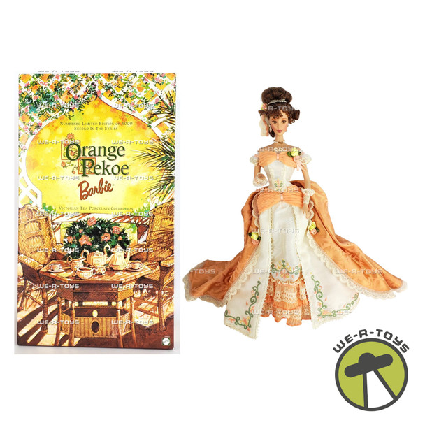 Barbie Orange Pekoe Porcelain Doll Victorian Tea Collection 1999 Mattel #25507