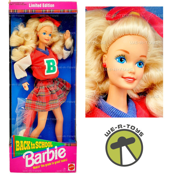 Back to School Barbie Doll Limited Edition 1992 Mattel 10217
