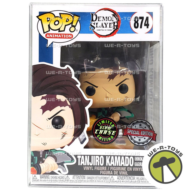 Funko Pop Animation Demon Slayer Tanjiro Hinokami Kagura Dance Glow Chase #874