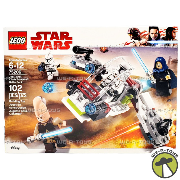 LEGO Star Wars Jedi & Clone Troopers Battle Pack 102 Piece Building Set 75206