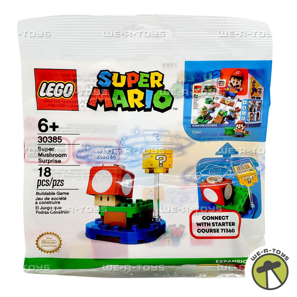 LEGO Super Mario Super Mushroom Surprise 18 Piece Building Set 30385