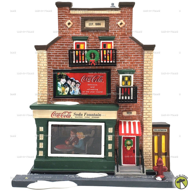 Department 56 Christmas in the City Series 2004 Coca-Cola Soda Fountain #24493