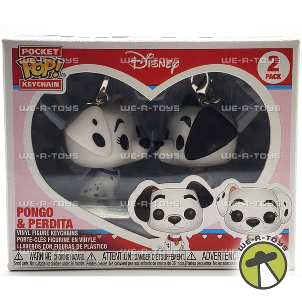 Funko Pocket Pop! Disney 101 Dalmatians Pongo & Perdita 2 Pack Figure Keychains