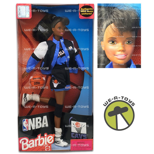 Barbie NBA Cleveland CAVS Cavaliers African American Doll 1998 Mattel #20737