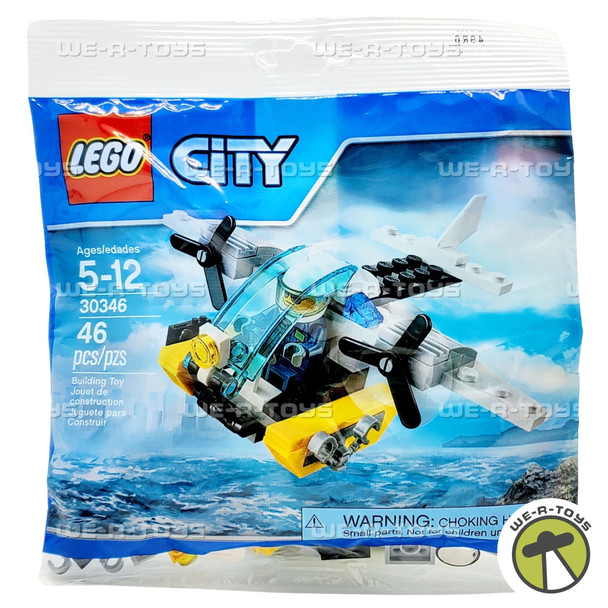 LEGO City Prison Island Helicopter 46 Piece Building Set 30346