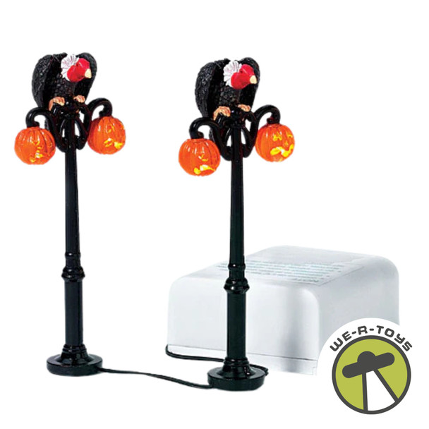 Dept 56 Halloween Series Set of 2 Gothic Street Lamps 56.52961
