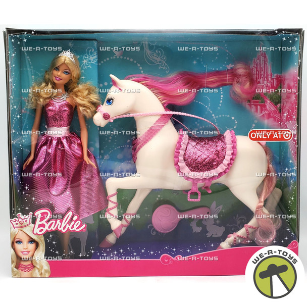 Barbie Princess Doll and Horse Set 2010 Mattel #V7347