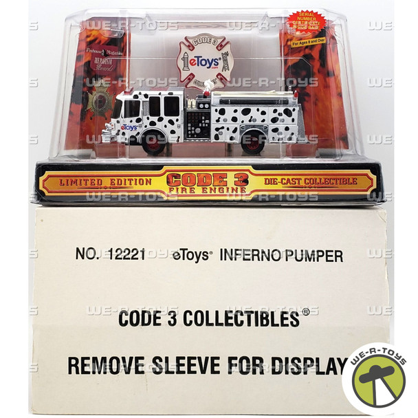 Code 3 eToys 1/64 Ferrara Inferno Pumper Limited Edition Die-Cast Vehicle #12221