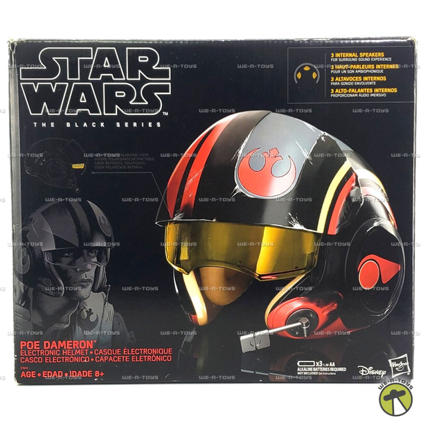 Star Wars The Black Series Poe Dameron Padded Electronic Helmet Hasbro #C1441