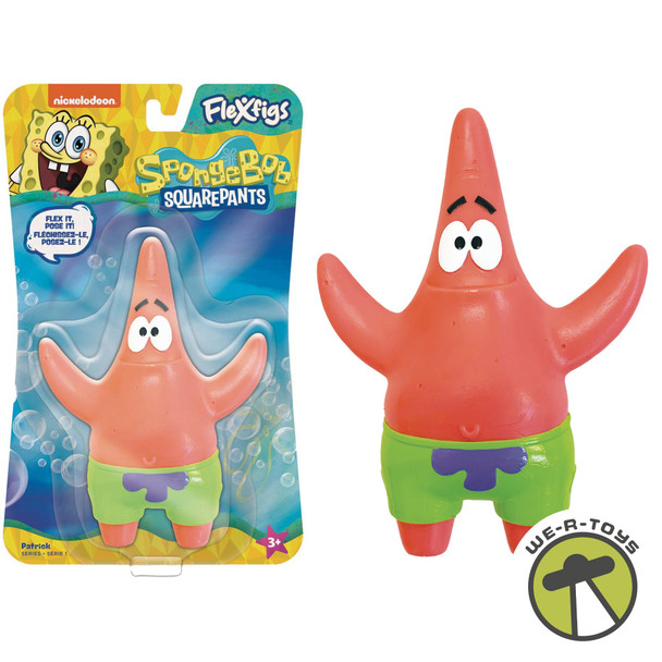 FleXfigs Spongebob Squarepants Patrick Star Bendable Action Figure TCG