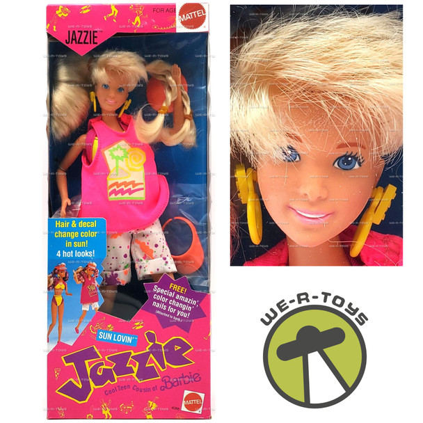 Barbie Sun Lovin' Jazzie Doll Cool Teen Cousin of Barbie 1990 Mattel #4088