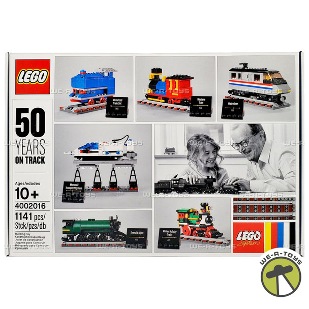 LEGO 50 Years On Track 1141 Piece Train Building Set 4002016