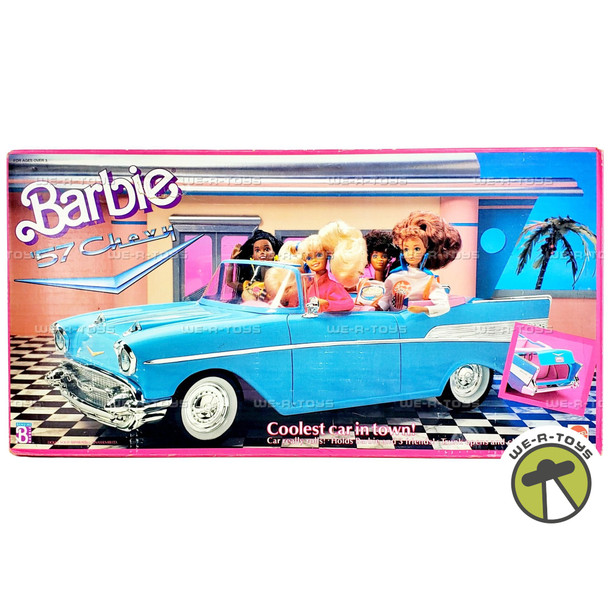 Barbie 57 Chevy Bel Air Convertible Toy Car Coolest Car in Town 1989 Mattel 3561