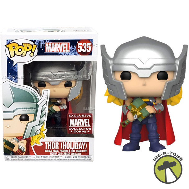 Funko Pop Marvel 535 Thor Holiday Bobble-Head Exclusive Marvel Collector Corps