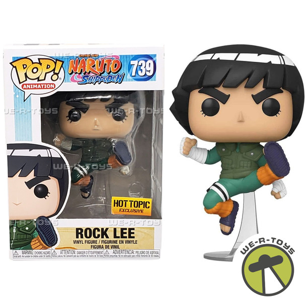 Funko Pop Animation 739 Naruto Shippuden Rock Lee Figure Hot Topic Exclusive