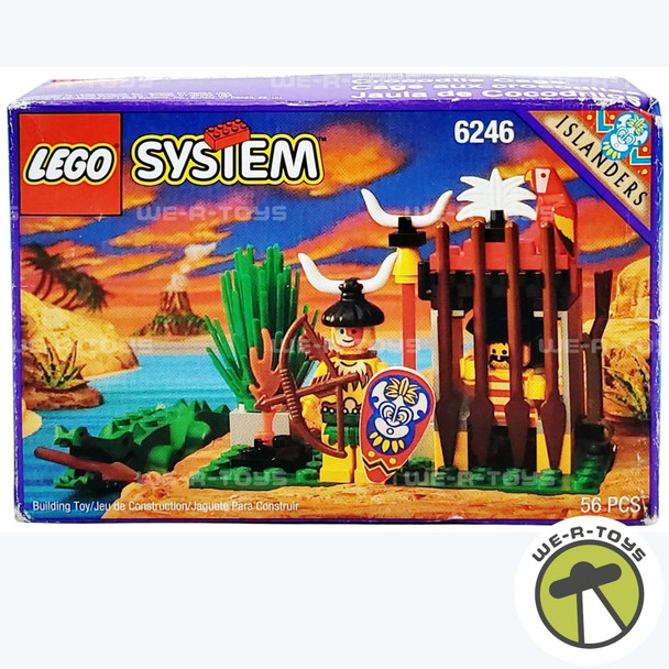 LEGO System 6246 Pirates Islanders Crocodile Cage 56 Piece Building Set 1994