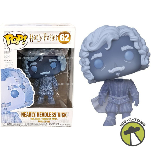 Funko Pop Harry Potter 62 Nearly Headless Nick Blue Translucent Vinyl Figure
