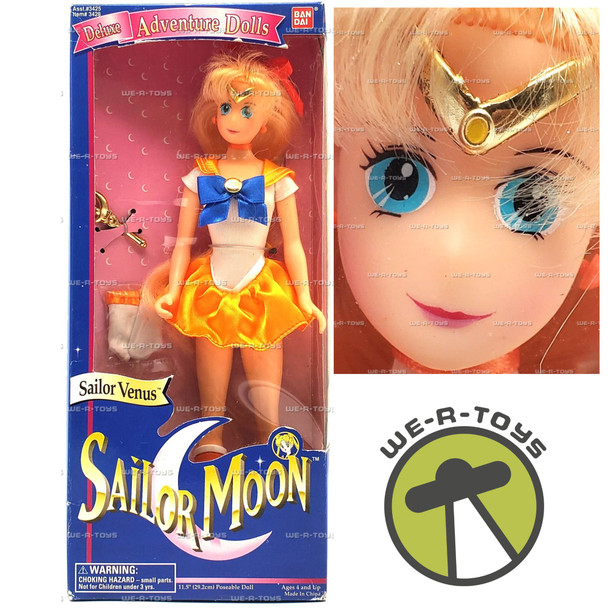 Sailor Moon Deluxe Adventure Dolls Sailor Venus Doll 1995 Bandai #3428